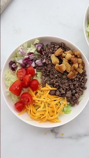 Cheeseburger salad with special sauce all the burger flavor, zero bun needed!#cheeseburgersalad
