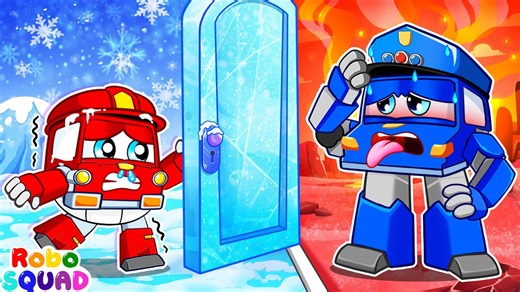 Hot vs Cold for Kids | Learn Colors with Escape Room | Nursery Rhymes RoboSquad