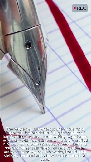 How Fountain Pen Nib Writes Smoothly #viral #tools #smart #creative #pencil