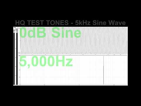 (HQ TEST TONES) 5kHz Sine Wave