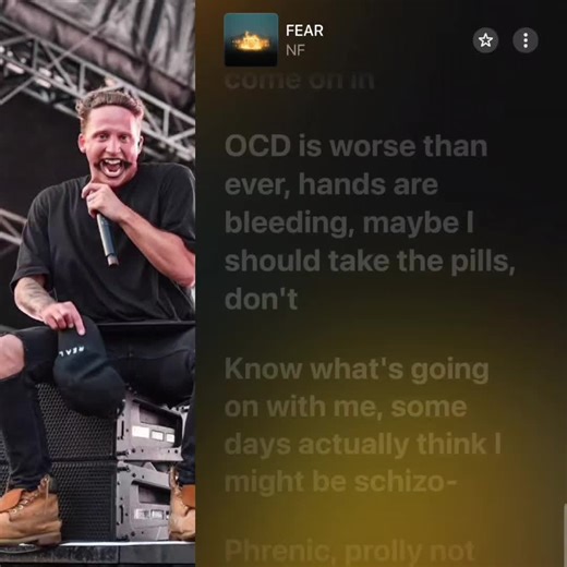 Fear - NF (Lyrics) 🎧 #nf #songlyrics #fypシ゚viral🖤tiktok #tiktokviral #songlyrics