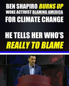Ben Shapiro BURNS UP woke activist blaming America for Climate Change. | PolitiBrawl