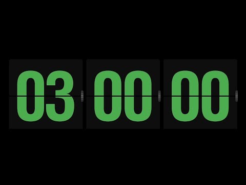3 Hour Green Focus Timer | Calm Study • Deep Work • No Music