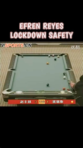 6.1K views · 143 reactions | EFREN REYES LOCKDOWN SAFETY #billiards #9ball #efrenreyes #lockdown #safety | Bill's Yard | Facebook