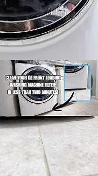 Clean Your GE Front Loading Washing Machine Filter in Less Than 2 Minutes!#cleaning