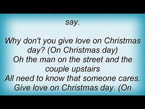 Temptations - Give Love On Christmas Day Lyrics