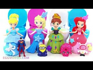 NEW Disney Princess Toilet Potty Slime Surprise Toys Fart Frozen Elsa Minions Peppa Pig Learn