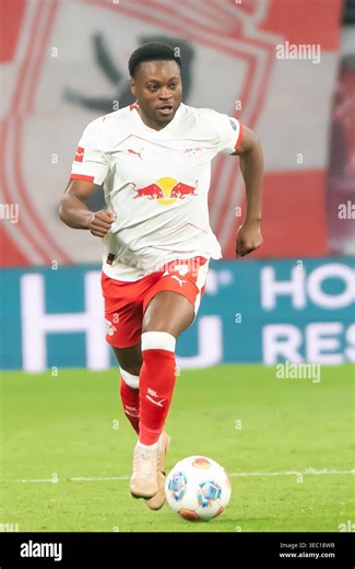 Leipzig, Germany April 24, 2026: 1. BL - 2025/2026 - Matchday 31 - RB Leipzig against Union Berlin In the picture: Ridle Baku (RB) /// DFL regulations prohibit any use of photographs as image sequences and/or quasi-video Stock Photo - Alamy