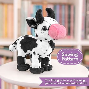 Cow Plush Sewing Pattern - PDF Digital Download - No Physical Items Sent - Etsy