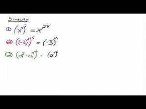 Power Rule for Exponents
