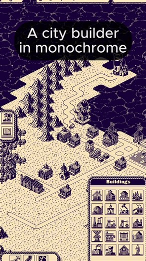 A City Builder in Monochrome: Glagstone Gameplay