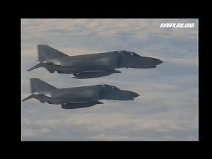 RARE F-4 Phantom jet fighter escort cockpit view