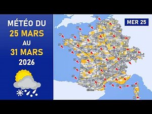 Weather forecast from Wednesday 25th to Tuesday 31st March 2026