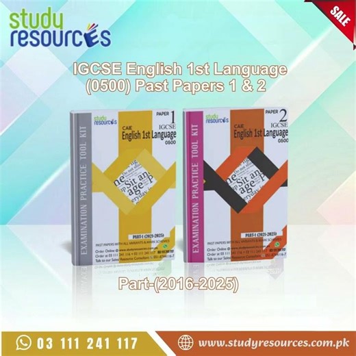 IGCSE English First Language (0500) — Past Papers Paper 1 & 2📌
