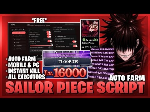 Sailor Piece Script — NO KEY, Auto Farm, Sea 2, Anti Magic, New Update, Dupe, Instant Kill (BEST)