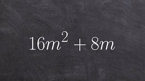 Learn how to factor out the GCF variable and number from a binomial