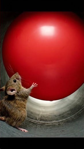 LOL Mouse touches balloon will it p op