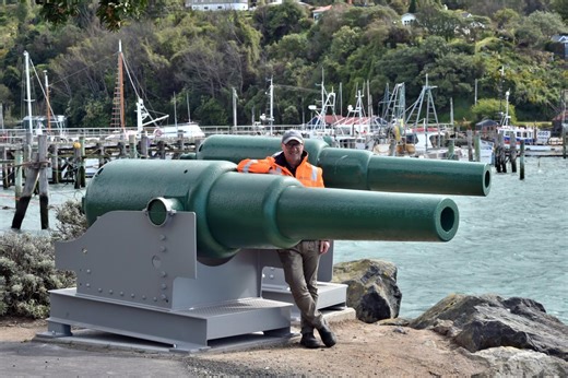 Historic guns restored, relocated