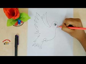 Easy Dove Drawing | Step-by-Step Tutorial for Beginners ‪@Rongmistrysupriyo‬