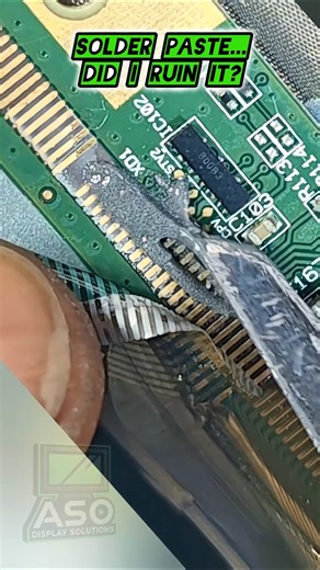 Easier?: Solder paste on folded COF