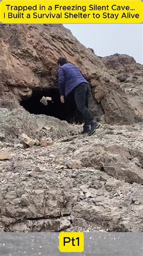 Building a Survival Shelter in a Freezing Cave