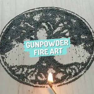 166K views · 1.1K reactions | This woman makes art by setting fire to gunpowder 勞 | Ultimate | Facebook