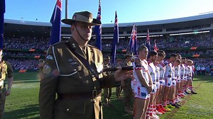 Thank you to all of those who have served and are currently serving. We thank you and your families for all that you sacrifices you make for our country. Still about remembrance. Still about respect and tradition. Still celebrating the Anzac Spirit. #LestWeForget | NRL