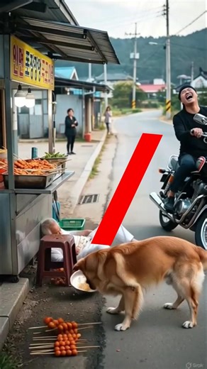 He Pushed an Old Man… But Karma Came on Two Wheels 😳🐶