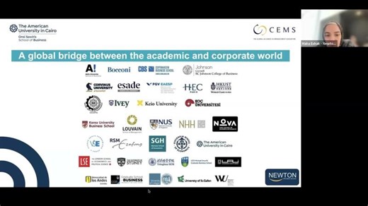 CEMS Master in International Management at AUC - Onsi Sawiris School of Business. | Newton Education Services