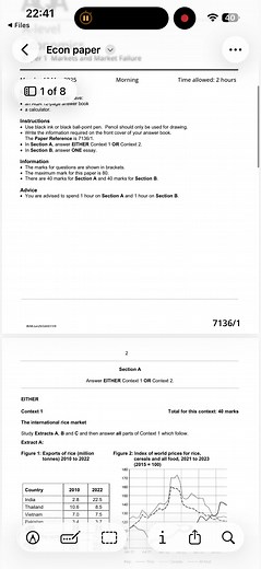 A-Level Economics Mock Paper 2025