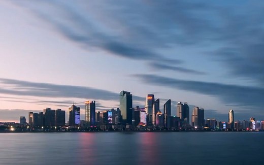青岛超震撼夜景剪辑：Drone video —— Qingdao