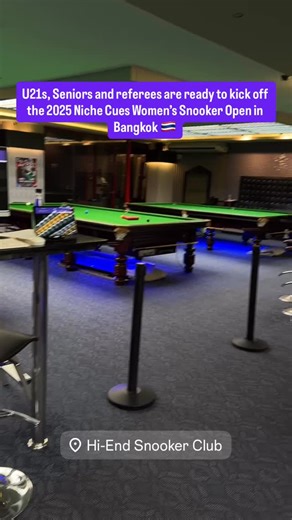 1.1K views · 302 reactions | World Women’s Snooker 2025 Niche Cues Women’s Snooker Open is underway  Seniors, U21s and referees are ready to start the first matches at Hi-End Snooker Club  Follow the action on snookerscores.net Niche Cues #snooker #womenssnooker #bangkok #thaisnooker #nichecues | World Women’s Snooker | Facebook