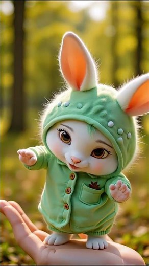 🎤 Cute Bunny Show 💃🐰 | Sing Along & Smile 😍✨#shorts #cuterabbit #singingbunny #kidsongs