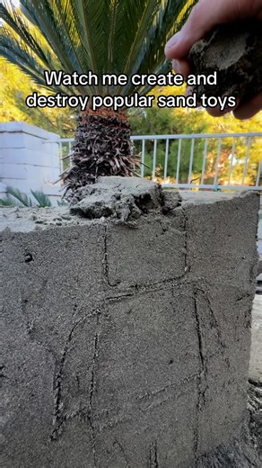 Jpsandman inc on Instagram: "Making and destroying sand toys - - - - - - #sand#sandcastle#sandsculpture#beach#oddlysatisfyingvideo#satisfying#destroy#break#destruction#collapse#fyp#discover#explore#art#artist#toy#lego#labubu#squishmallow"