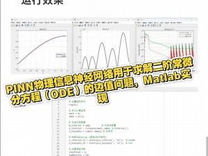 PINN物理信息神经网络用于求解二阶常微分方程（ODE）的边值问题，Matlab实现