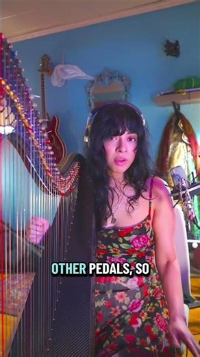 Using the best distortion pedal on my harp #harp #distortion #music