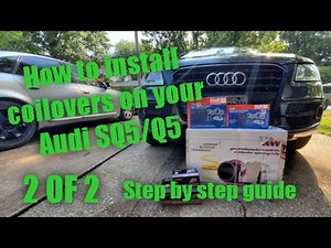 FRONT COILOVER INSTALL ON YOUR AUDI SQ5/Q5 | COMPLETE TUTORIAL
