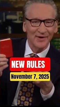 Real Time with Bill Maher New Rules The Constitution - November 7, 2025