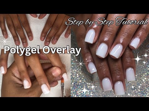 Polygel Overlay Tutorial | Step by Step Nails for Beginners At Home