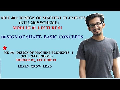 MET 401: DESIGN OF MACHINE ELEMENTS (2019 SCHEME)_ MODULE 1_LECTURE 01