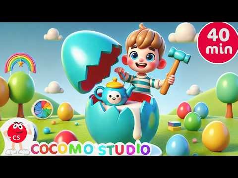 Color Egg Surprise Song 🥚🌈 | 40 Minutes Learn Colors & Preschool Learning Video