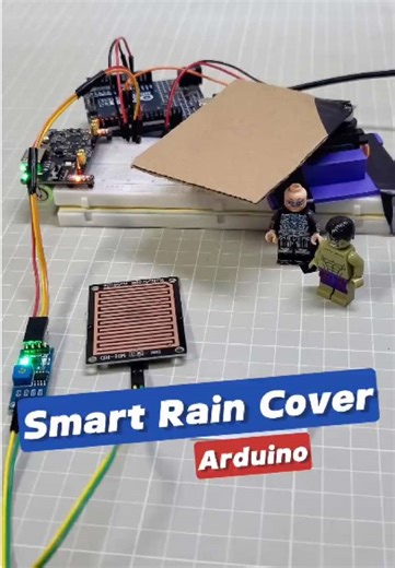 Arduino Servo Reacts to Rain Detection
