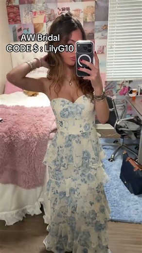 Feel like a princess #awbridal #bridesmaiddress #floraldress