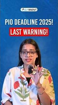 PIO Card to OCI Conversion: Final Warning Before 31 December 2025!