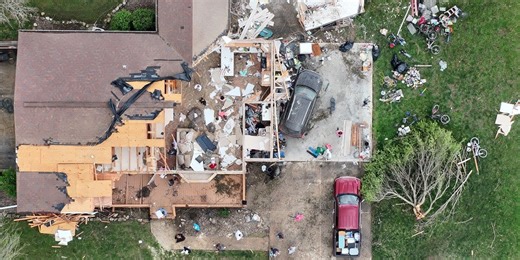 Watch: Drone video shows extensive damage following EF-2 tornado in Missouri