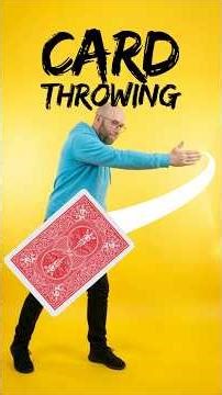 Card Throwing Challenge Attempt #shorts #tutorial #cardmagic