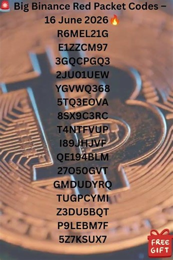 🚨 FREE Binance Red Pocket Code 2026 Claim Before It Expires! 🎁💰 16JUNE2026