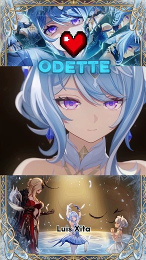 ODETTE (x Signora) ✨ Suavidad ilusoria de la nieve #shorts #genshin Odette's Character Teaser ❄