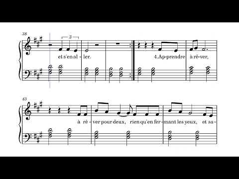 Savoir aimer - Florent Pagny : Partition piano/voix facile