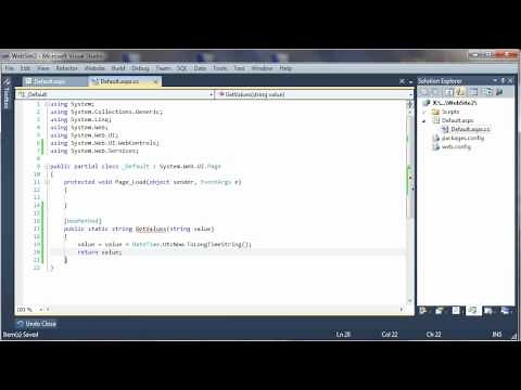 PageMethods how to set up a simple WebMethod using .net c# and javascript